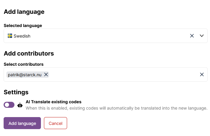 Creating language